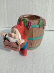 Crazy Pots Resin Handmade, Hand Painted Small Welcome Gnome Planter - A Treat for Your Plant (Small), 1 Piece, Multicolour