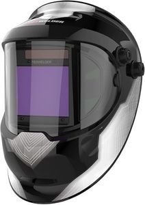 YESWELDER Welding Mask Large View 10x8.2cm True Colour Welding Helmet Auto Darkening with Side View, 4 Arc Sensors Wide Shade 4/5-9/9-13 Welder Mask for TIG MIG ARC Cut