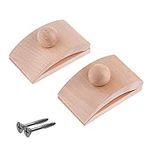 Classy Clamps Wooden Quilt Wall Hangers - 2 Large Clips (Light) and Screws for Wall Hangings - Tapestry Hangers/Quilt Hangers for Wall hangings - Quilt Clips/Wall Clips for Hanging/Quilt Rack