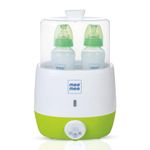 Mee Mee 3 in 1 Digital Sterilizer (2 Bottle Capacity, 6 Min Cycle) | Quick & Effective Sterilization for Bottles, Nipples & Accessories, Warms Bottles & Heats Food | Auto Shut Off, Kills 99.9% Germs