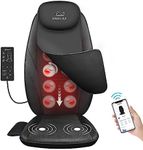 Snailax Back Massager with Soothing Heat, Gifts for Men, Women, Electric Deep Tissue Kneading Full Body Massage Chair for Back Pain, Home, Office Use, App Control