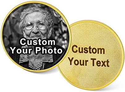 Custom Memorial Pocket Token with Picture Personalized Photo Memory Pocket Coin Engraving Commemorative Gifts for Men Women