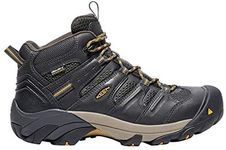 KEEN Utility Men’s CSA Lansing Mid Steel Toe Waterproof Work Boots Construction Boot, Raven/Tawny Olive, 11 D (Medium) US