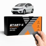 Start-X Remote Starter Kit for Honda Fit (2015, 2016, 2017, 2018, 2019, 2020) Vehicles | Key Ignition | Plug & Play Install | Lock 3X to Remote Start | Zero Wire Splicing