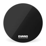 Evans MX2 Black Marching Bass Drum Head, 16 Inch