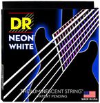 DR Strings NWE-10 HIDEF NEON™ WHITE Colored Electric Guitar Strings: Medium 1046