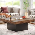 Tribesigns Coffee Table Square LED 