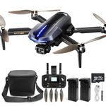 HYTOBP 3-Axis Gimbal EIS Drones for Adults with Camera 4K/30FPS, AE8 GPS Drone with Brushless Motor, 2 Batteries, Max 56 Mins Flight, QuickShots, Auto Return, Wind Resistance, Carrying Bag