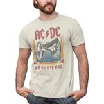 ACDC SALUTE Medium Natural Adult Unisex T-shirt