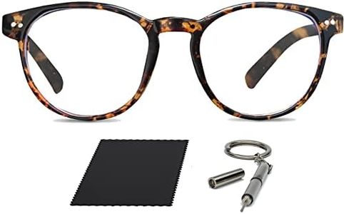 Riccardo Materossi - Premium Blue Light Blocking Glasses - Reduce Headaches and Improve Sleep - UK Based Brand (Round Tortoiseshell Frame)