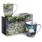 McIntosh Monet Water Lilies Fine Bone China Set of 2 Mugs