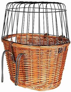 Trixie 2806 Cestino anteriore per bici per cani, 44 × 48 × 33 cm, naturale