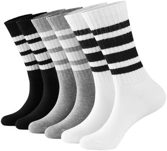 Zoe Cubby crew socks for women/Men - Retro Sport Socks Breathable Cotton, Seamless Comfort