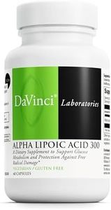 Davinci Labs Alpha Lipoic Acid 300 - Dietary Supplement to Support Metabolism and Healthy Collagen Levels - with 300 mg Alpha Lipoic Acid per Capsule - Gluten-Free - 60 Vegetarian Capsules