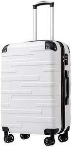 Coolife Luggage Expandable(only 28") Suitcase 3 Piece Set with TSA Lock Spinner 20in24in28in