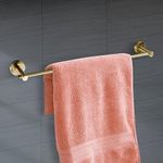 U-S-F BATH ACCESSORIES 304 Stainless Steel Towel Holder, Cloth Hanger For Bathroom 24 Inch, Towel Bar, Towel Stand, Towel Rod For Bathroom, Wash Basin (Antique Finish, Round)