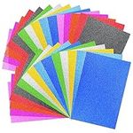 30PCS A4 Glitter Cardstock Paper, 10 Colors 250gsm Sparkle Colour Cardstock Paper Craft Card Sheets, for Crafting and Decorating Origami Decoupage Sketch DIY Arts and Crafts Craft Decoration