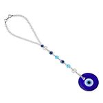 Molain Evil Eye Car Hanging Ornament, Evil Blue Eye Charms for Car Rear View Mirror Evil Eye Beaded Decor Evil Eye Car Accessories(Classic)