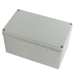 YXQ 9.8 x 5.9 x 5.1inch Junction Box Electrical Project Case IP65 Waterproof ABS DIY Power Outdoor Enclosure Gray (250 x 150 x 130mm)