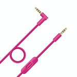 KAPON Beats Replacement Audio Cable Cord Wire with in-line Microphone and Control for Beats by Dr Dre Headphones Solo Studio Pro Detox Wireless Mixr Executive Pill (Pink)