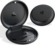 ARGOMAX - 2 Pack Retainer Mouth Guards Travel Cases, Black + Black.