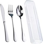 4PCS Premium Travel Utensils With C