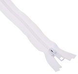 ZipperStop Wholesale Authorized Distributor YKK 120" Zipper ~ Long Arm Quilting Machine Zipper ~ YKK #5 Molded Plastic ~ Separating - White (1 Zipper)