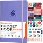 Clever Fox Budget Book 2.0 – Financial Planner & Expense Tracker Notebook. Monthly Budgeting Money Organizer. Compact, 13.5x19cm (Lavender)