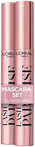 L'Oréal Paris Mascara Twin Pack Black Mascara for Length and Volume, Lash Paradise, Black, 2 x 6ml