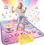 JONRRYIN Electronic Dance Mats for Kids, Lights Up Dance Pad Gifts for Children, Medium