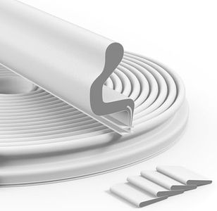 Bantie 60FT Kerf Weather Stripping Door Seal Sound Proof Weather Strips Seal Strip for Front Door Frame Soundproofing Exterior Door Insulation Gasket (with 4 Door Corner Seals)