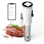 INKBIRD WiFi Sous Vide Machine ISV-101W,1000 Watts Sous Vide Cooker,3D Water Circulation Heating,Smart Cooking alarm,Accurate Temperature,Ultra-Quiet Precision Immersion Circulator With Recipes on APP