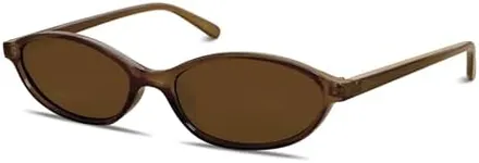 GUVIVI Retro Oval Sunglasses for Wo