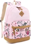 Leaper Cute Floral Canvas Backpack 