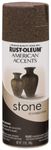 Rust-Oleum 238324 American Accents Stone Textured Spray Paint-Mineral Brown (340 grams/Can)