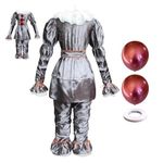 Seyrnicay Pennywises Costume For Adult | It Costume For Men And Women | Halloween Costume | Costume It Cosplay Outfit | Scary Halloween Costumes For Party Cosplay Decoration