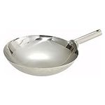 Winco Stainless Steel Wok with Weld