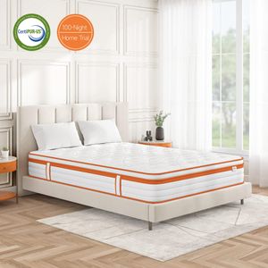 TeQsli 3FT Gel Memory Foam Mattress – Single Bed Comfort
