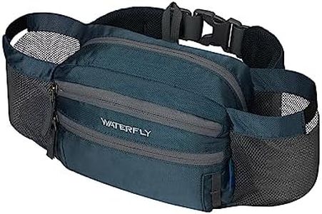 WATERFLY Fanny Pack Waist Bag: Waist Pack for Women Men with Two Water Bottle Holder Hiking Fanny Pack for Running Walking DogWalking Travel Cycling