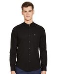 The Indian Garage Co Men's Slim Fit Shirt (1220-SH62-09_Black M)