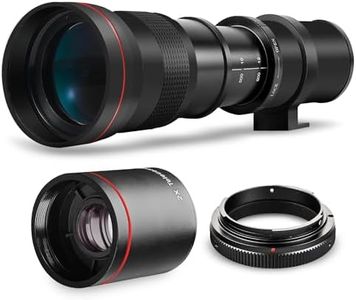 High-Power 420-1600mm f/8.3 HD Manual Telephoto Zoom Lens for Sony Alpha A33, A35, A37, A55, A58, A57, A65, A77, A99, A100, A290, A330, A380, A390, A550, A560, A580, A700, A900 Digital SLR Cameras