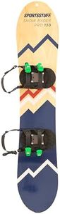 SportsStuff Snow Ryder PRO Hardwood Snowboard, 130cm, Beginner's Wood Snowboard