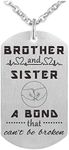 MXRSDF Sibling Necklace Jewelry Gifts for Brothers and Sisters Dog Tag, Medium, Metal, not-applicable