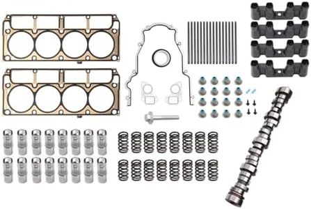 StarTechAuto Truck Camshaft Kit Compatible with 1999-2013 4.8L 5.3L 5.7L LS Based Engines Cam Kit with Beehive Valve Springs OE-Style Pushrods Lifters & Gaskets