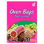 Oven Bags Cooking Roasting Bags for Chicken Meat Ham Seafood Vegetable (25×38 cm)