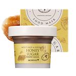 SKINFOOD Honey Sugar Food Mask 120g (4.23 oz.) - Nourishing & Firming Skin Exfoliator Wash-off Mask with Melting Sugar, Healthy and Smooth Skin, Shower-Proof Texture, Skin Safety Tested