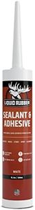 Liquid Rubber Caulk - Hybrid Silicone Adhesive and Protective Sealant, White, 1 Pack