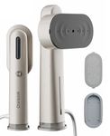 OWNAIR 2-1 Handheld Garment Steamer for clothes, Wet & Dry Dual Function, steam iron press, easy vertical horizontal steaming, steamer for ironing clothes, 28g/min high steam 1300 Watt