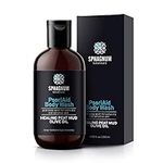 Eczema Body Wash & Cream 2in1 - Peat Mud and Olive Oil Shower Cream. Sulfate Free Treatment for Very Dry & Itchy Skin. Best for Relieving Psoriasis. 250ml