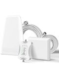 Cell Phone Booster for Home and Office, Up to 5,500Sq Ft,Boost 5G 4G LTE 3G GSM Data & Voice Sgnal for Telus, Bell, Rogers, SaskTel and All Canadian Carriers Cell Phone Signal Booster Kit